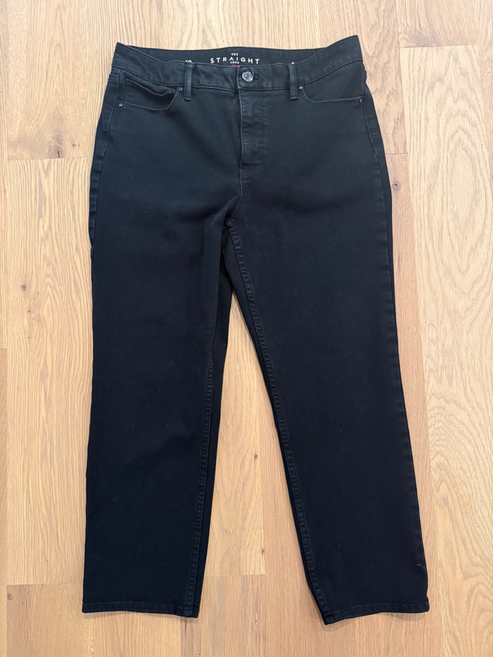 White House Black Market The Straight Crop Black Jeans Size 10